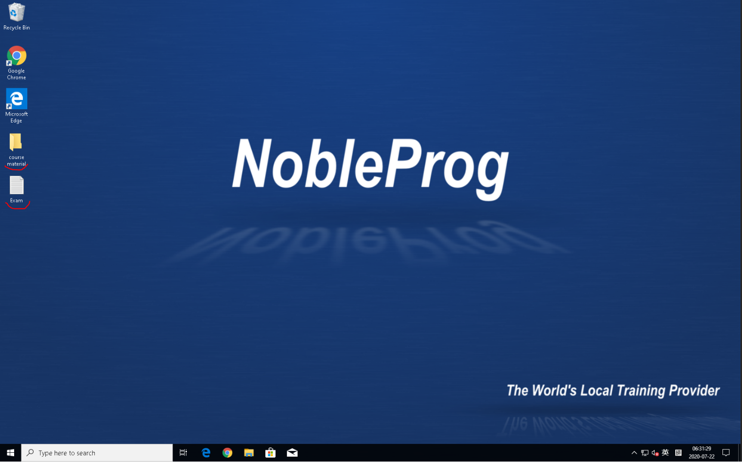 install software, add course materials and supporting tools