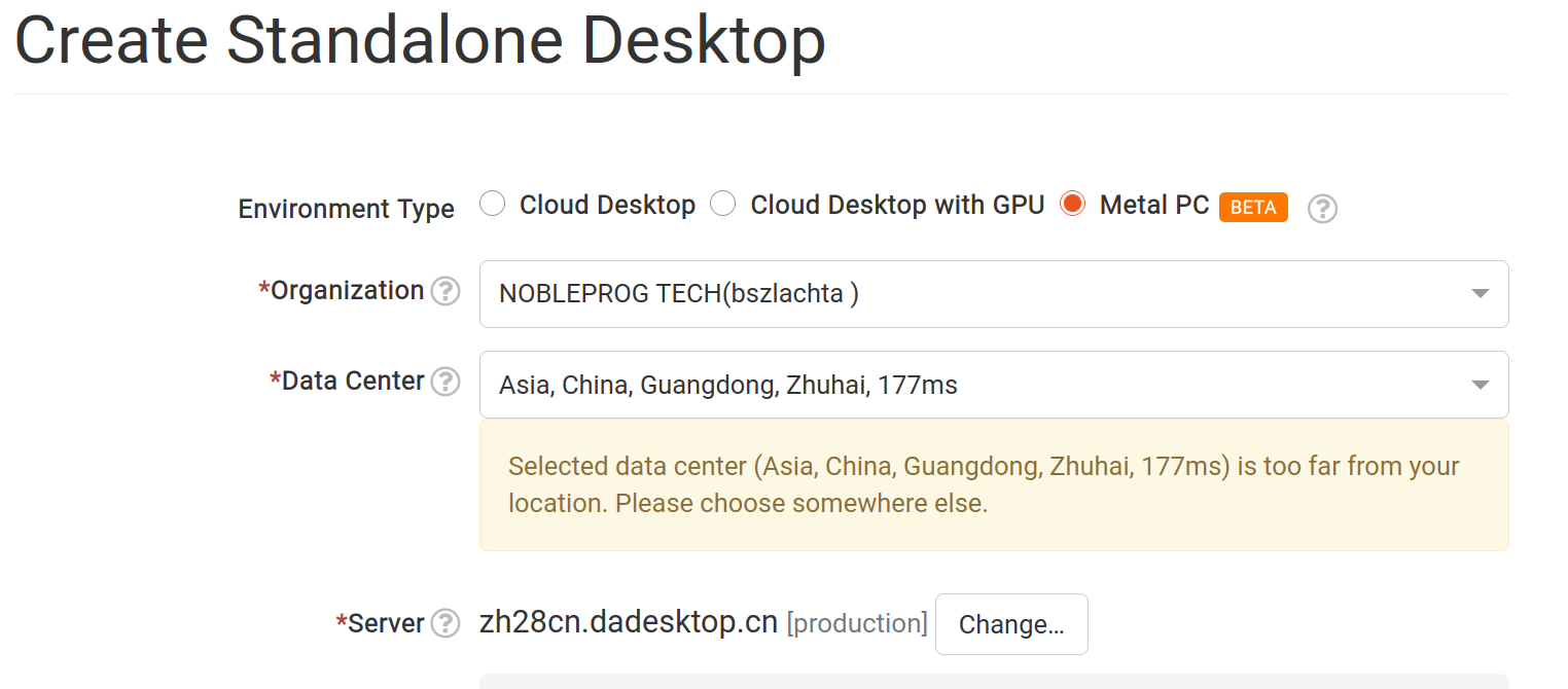 creating a Standalone desktop